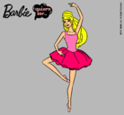 Dibujo Barbie bailarina de ballet pintado por tefi
