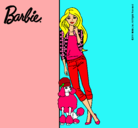 Dibujo Barbie con cazadora de cuadros pintado por yulisa09