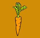 Dibujo zanahoria pintado por tifaniypaila
