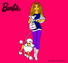 Dibujo Barbie con sus mascotas pintado por 123456780