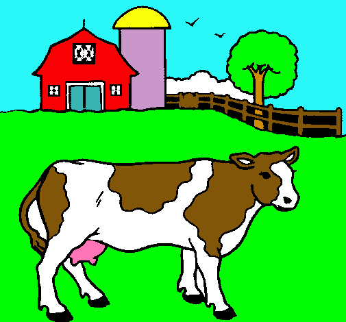 Dibujo Vaca pasturando pintado por Carnebarbara