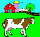 Dibujo Vaca pasturando pintado por Carnebarbara