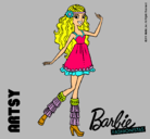 Dibujo Barbie Fashionista 1 pintado por valery
