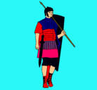 Dibujo Soldado romano pintado por juansop