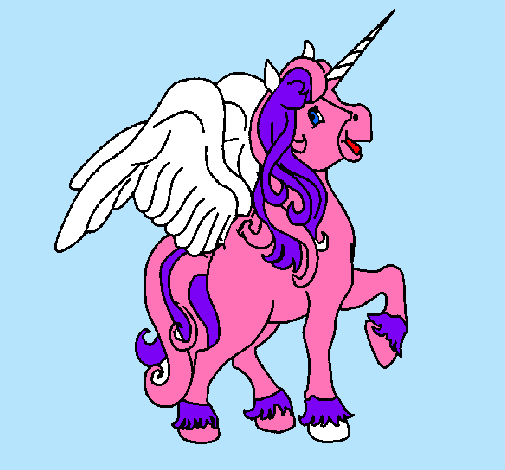 Unicornio con alas