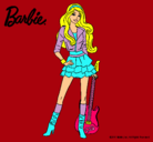 Dibujo Barbie rockera pintado por Blooma