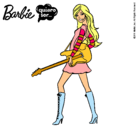 Dibujo Barbie la rockera pintado por cayetana