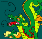 Dibujo Dragón japonés pintado por arantxa24