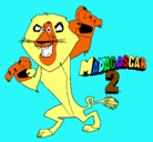 Dibujo Madagascar 2 Alex pintado por fdskjfs