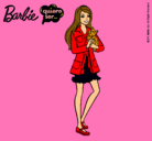 Dibujo Barbie con un gatito pintado por wippo