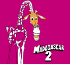 Dibujo Madagascar 2 Melman pintado por asdsa