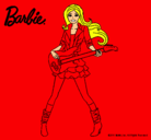 Dibujo Barbie guitarrista pintado por sufian