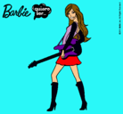 Dibujo Barbie la rockera pintado por kothe