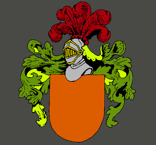 Escudo de armas y casco