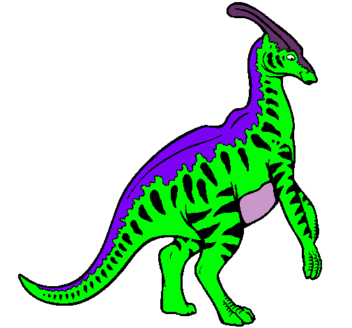 Parasaurolofus con rayas