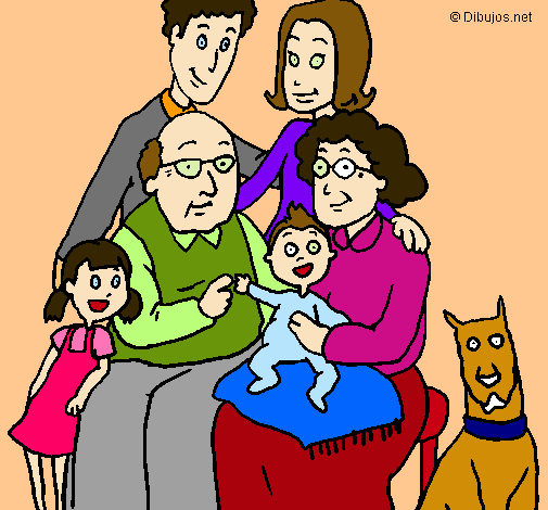 Dibujo Familia pintado por damari