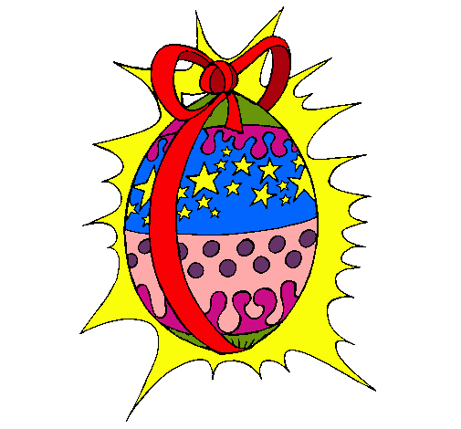 Dibujo Huevo de pascua brillante pintado por erika10