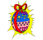 Dibujo Huevo de pascua brillante pintado por erika10