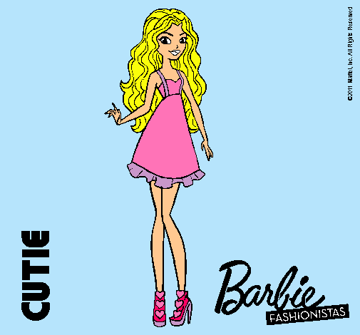 Dibujo Barbie Fashionista 3 pintado por wapixima