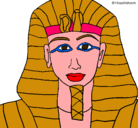 Dibujo Tutankamon pintado por FARAON