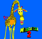 Dibujo Madagascar 2 Melman pintado por DARIS1