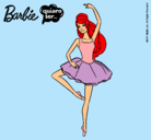 Dibujo Barbie bailarina de ballet pintado por danca