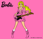 Dibujo Barbie guitarrista pintado por MANLLI