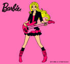 Dibujo Barbie guitarrista pintado por miriam98wapa