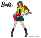 Dibujo Barbie guitarrista pintado por Laida