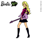 Dibujo Barbie la rockera pintado por sofialopez