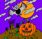 Dibujo Paisaje de Halloween pintado por carlos-larrosa1