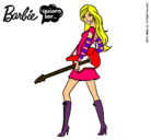 Dibujo Barbie la rockera pintado por lolooo