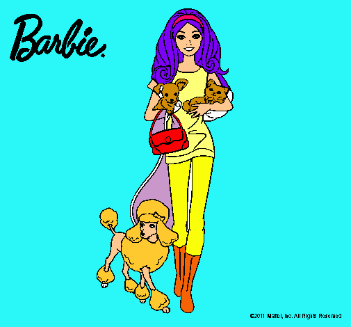 Barbie con sus mascotas