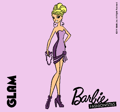 Dibujo Barbie Fashionista 5 pintado por sofi007