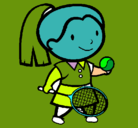 Dibujo Chica tenista pintado por yiagu