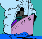 Dibujo Barco de vapor pintado por barbylux