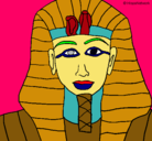Dibujo Tutankamon pintado por chinolis