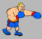 Dibujo Boxeador pintado por rocko