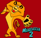 Dibujo Madagascar 2 Alex 2 pintado por antonioagr7