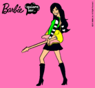 Dibujo Barbie la rockera pintado por MALEEEEEEEEE