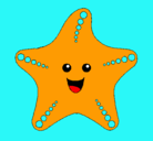Dibujo Estrella de mar pintado por estrellin