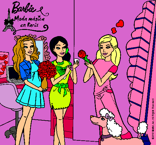 Barbie de compras con sus amigas