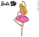 Dibujo Barbie bailarina de ballet pintado por caniche