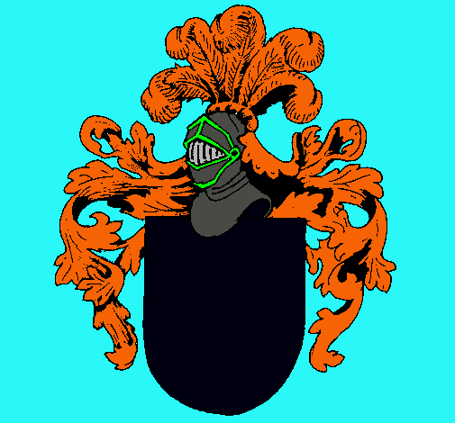 Escudo de armas y casco