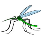 Dibujo Mosquito pintado por picar