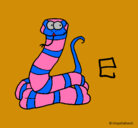 Dibujo Serpiente pintado por nnee011