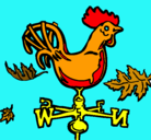 Dibujo Veletas y gallo pintado por GEAAAAAANIII
