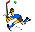 Dibujo Jugador de hockey sobre hierba pintado por jajajjajajaa