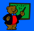 Dibujo Profesor oso pintado por wippo