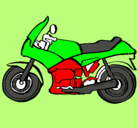 Dibujo Motocicleta pintado por motora